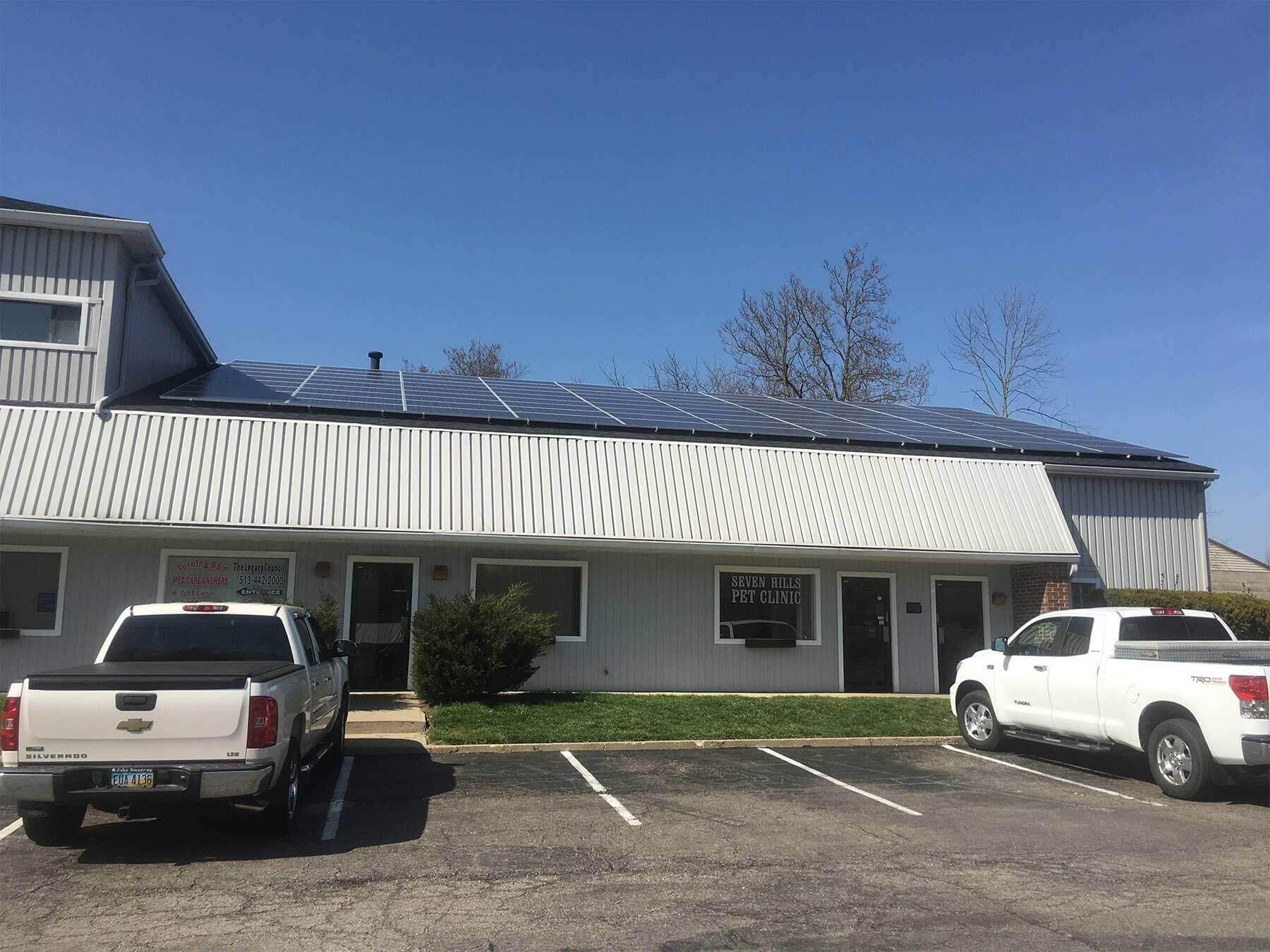 Yellowlite Solar Services installed rooftop solar array | Loveland Ohio