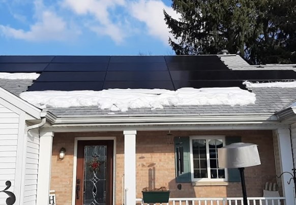 Solar Panels in Snow