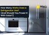 How Many Watts Does a Refrigerator Use?