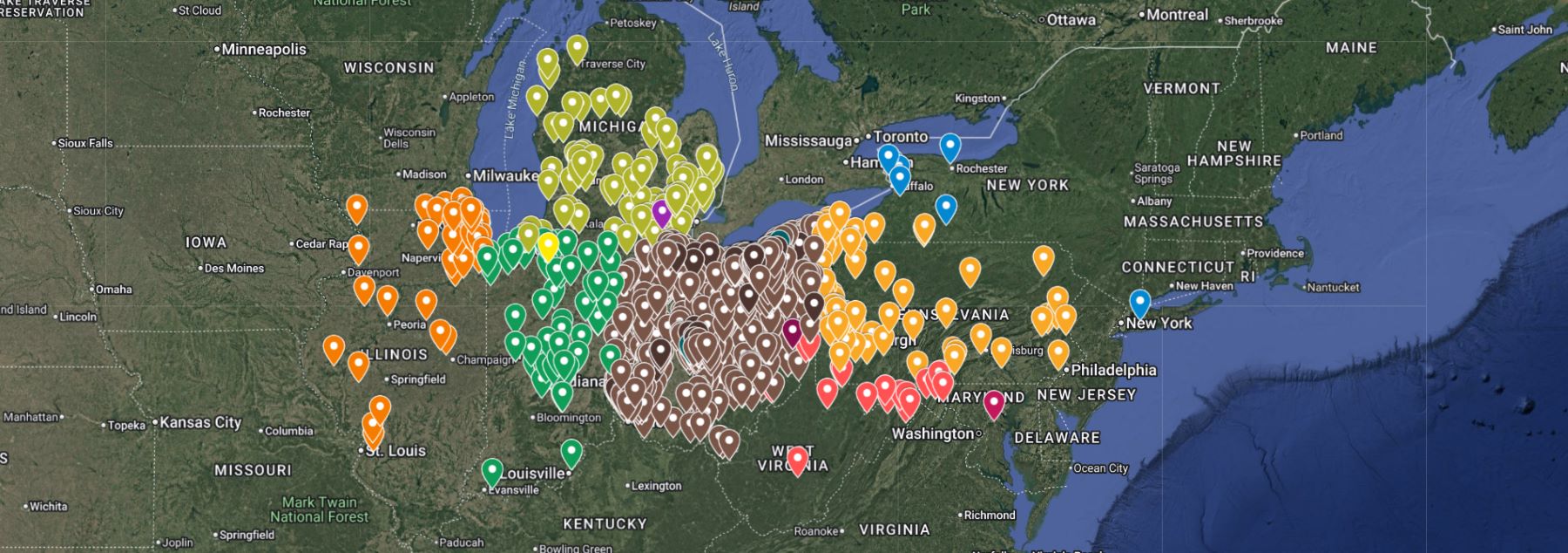 YellowLite Map