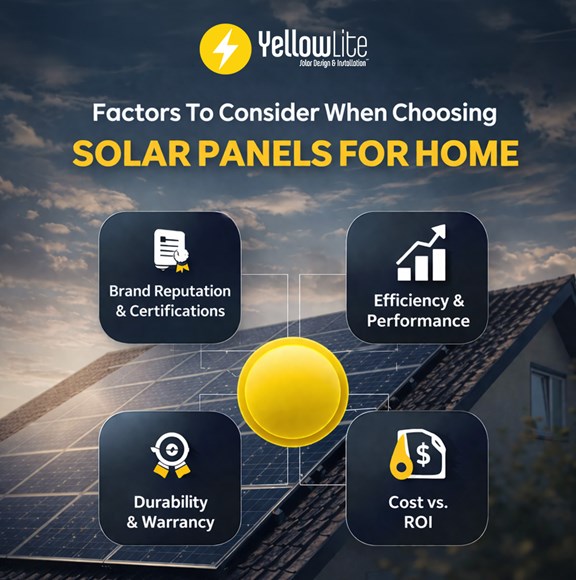 solar panels for home factors