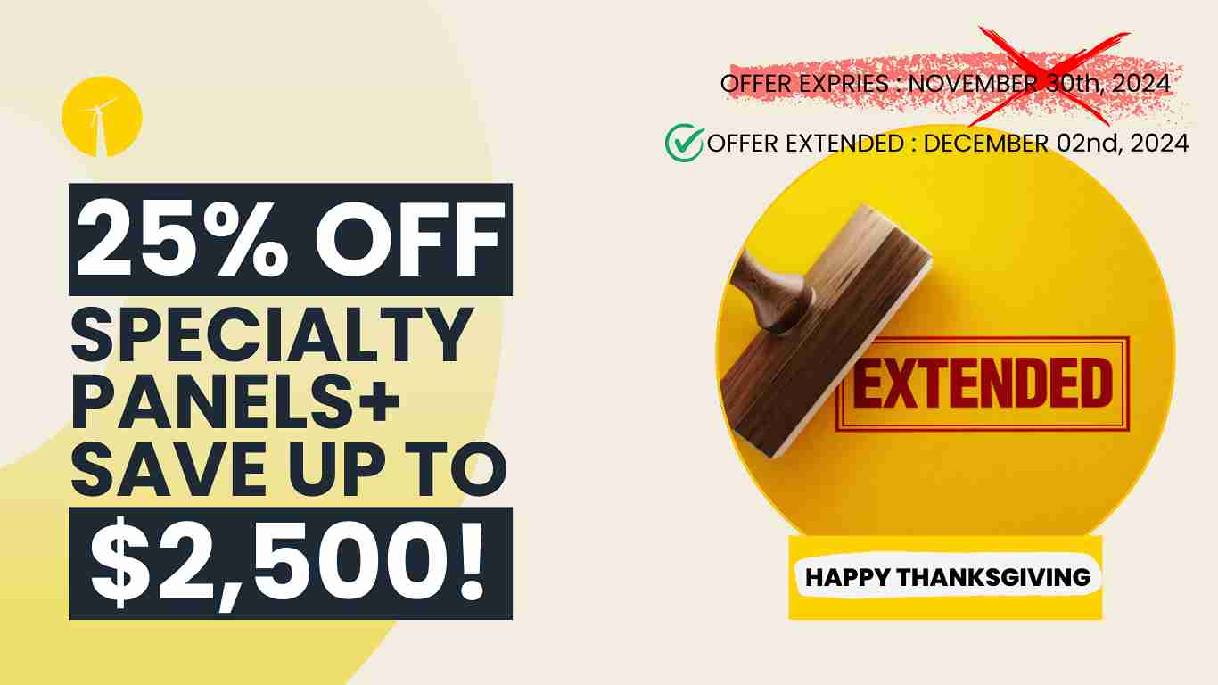 Thanksgiving Solar Sale Extended: More T ..