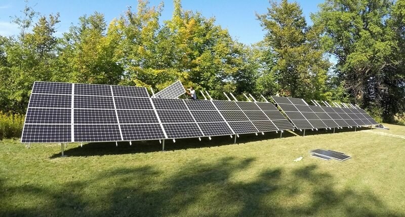 Ground mounted solar panels | Ashtabula | Ohio by Yellowlite